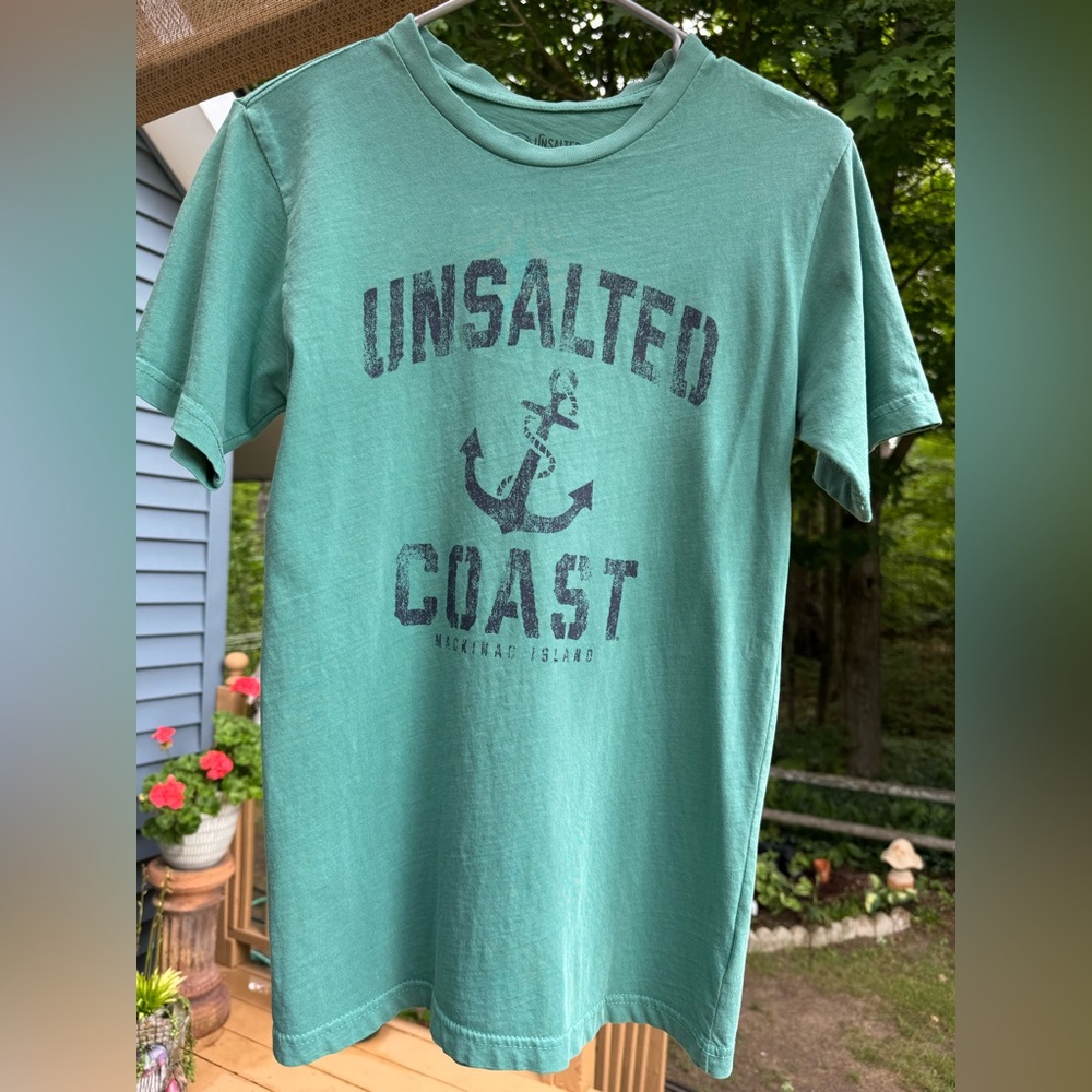 Unsalted Coast, Spanish Moss Green Short Sleeve Tee